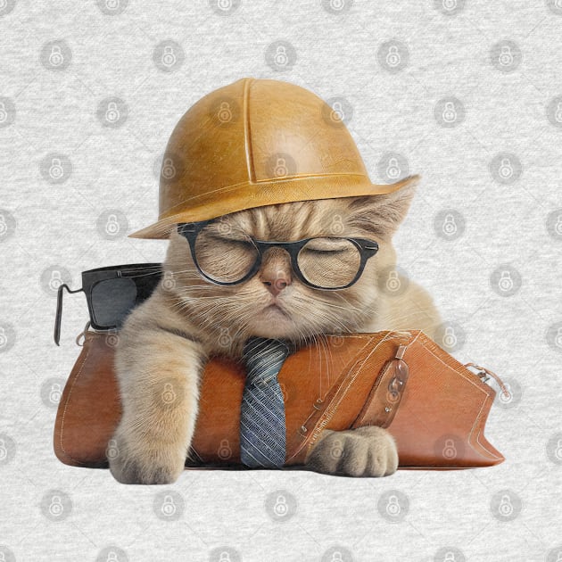 Exhausted Architect Cat by ZUCCACIYECIBO